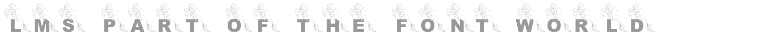 LMS Part Of The World font preview